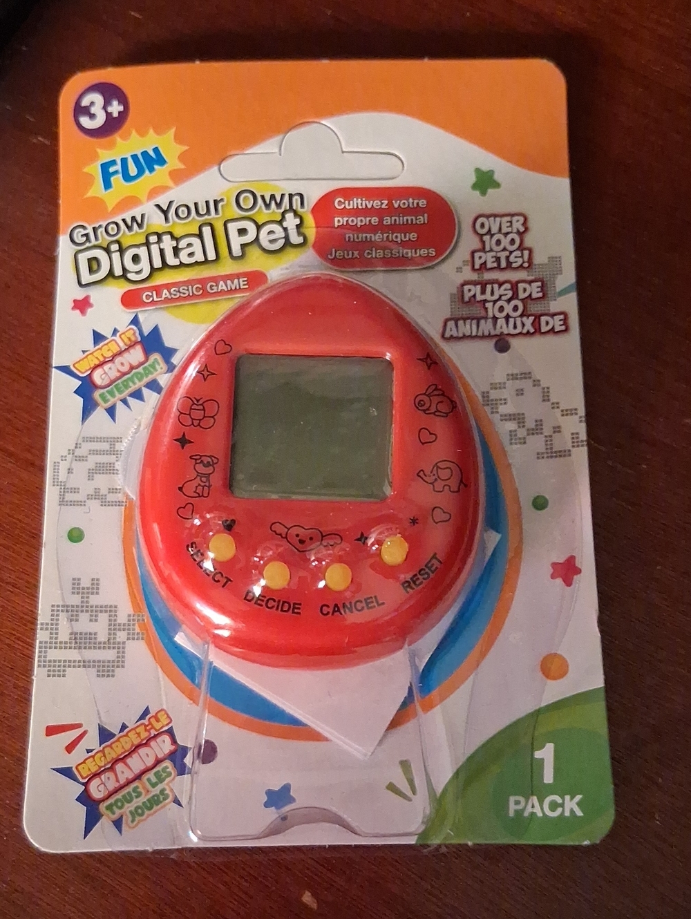 Grow Your Own Digital Pet Electronic Toy - Red